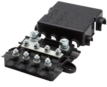 SKRZYNKA GNIAZDO OPRAWA BEZPIECZNIKA 1 X MEGAVAL 4 X MIDIVAL PUSZKA