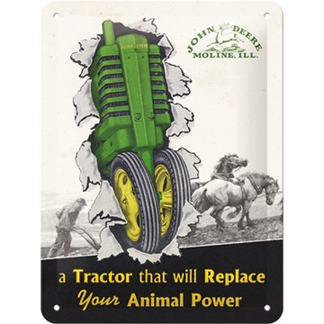 Tablica szyld JOHN DEERE metal prezent gift15x20