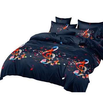 KOMPLET POŚCIEL 3D BAWEŁNA 160x200 + PRZEŚCIERADŁO