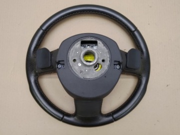 РУЛЕВОЕ КОЛЕСО + ПОДУШКА БЕЗОПАСНОСТИ КОЖАНЫЕ ЛЕПЕСТКИ S-LINE SLINE AUDI A3 8P ГОДА 03-08