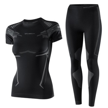 Bielizna termoaktywna damska Brubeck DRY Komplet Koszulka + Legginsy