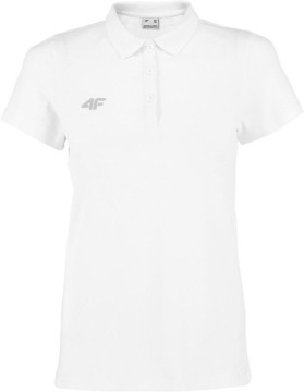 4F DAMSKA KOSZULKA POLO BIAŁA POLÓWKA BAWEŁNA TSD007B r. XXL