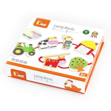 VIGA STRINGER ДЕРЕВЯННАЯ РЕЗЬБА FARMA BLOCKS MONTESSORI