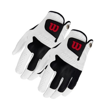 Rękawice golfowe WILSON ADVANTAGE MLH (2-pak, skóra, biała, rozm. XL)