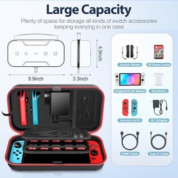 FUTERAŁ TWARDE CASE ETUI NINTENDO SWITCH OLED OIVO