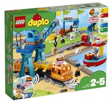 USZKODZONE OUTLET KLOCKI LEGO DUPLO 10875 POCIĄG TOWAROWY