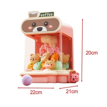 Детская машина с когтями, машина с когтями, мини-диспенсер для конфет для аркадных игр, желтый