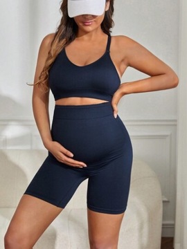 SHEIN ZESTAW CIĄŻOWY SPORTOWY GRANATOWY S 1V7A
