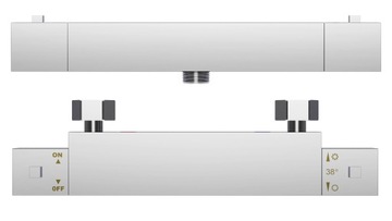 ДУШЕВОЙ НАБОР RAINBRAFT ТЕРМОСТАТИЧЕСКИЙ ДЛЯ ВАННОЙ ТУГЕЛА