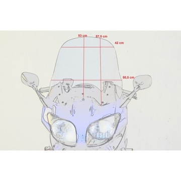 LOSTER TOURING WINDOW YAMAHA FJR 1300 2001-2005 гг. 4 мм