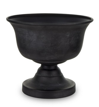 Osłonka na doniczkę czarna metal