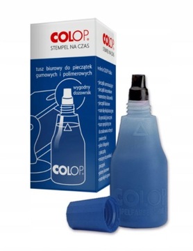 Tusz do pieczątek stempli COLOP 25ml - niebieski
