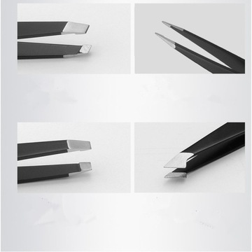 4 шт./компл. пинцетов для ресниц из нержавеющей стали