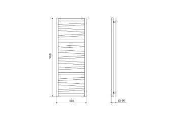 EXCELLENT ITALIC 131x50 белый радиатор для ванной комнаты