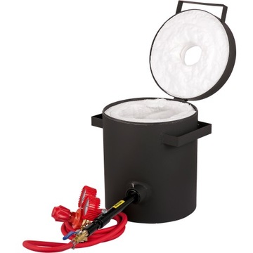 Печь для плавления пропана, 2 кг, цветные металлы, требуется немецкая вилка