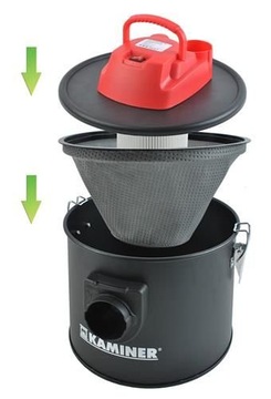 Пылесос для печи с сепаратором золы для камина, промышленная печь, мощный 10л