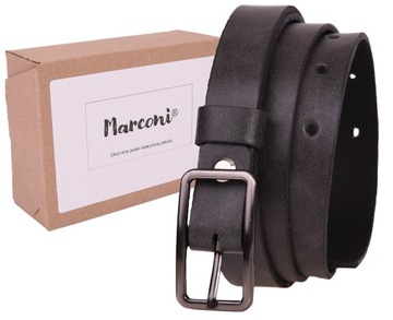 SKÓRZANY Pasek damski 2cm SZARY 70