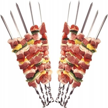 ШАМПУНКИ SKAWLES ШАМПУНИ ДЛЯ МЯСНЫХ КОКШЕЙКОВ ДЛЯ ГРИЛЯ, 6 ШТ, 45 см, НЕРЖАВЕЮЩАЯ