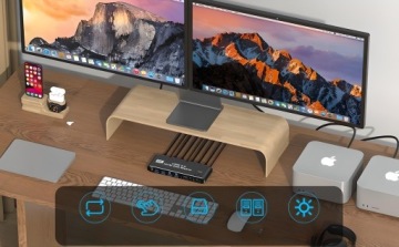 KVM-консоль 2x2 HDMI 2.0 4xUSB 3.0 Коммутатор Матричный переключатель 2 монитора 4K