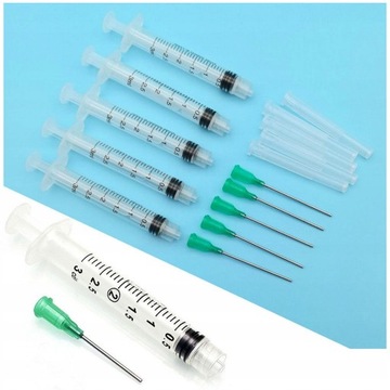 CN 5 paczek nowa strzykawka dozująca 3 ml z 18Ga 1