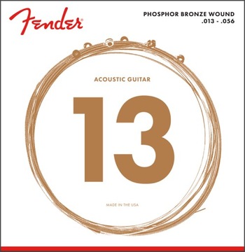 FENDER 60M Phosphor Bronze struny do gitary akustycznej 13-56