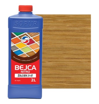 Bejca nitro SOPUR żółcień 21-57 2l do drewna 2157