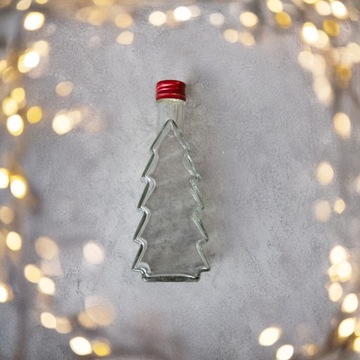 Butelka świąteczna CHOINKA 250ml na likier nalewki BUTELKA SZKLANA 0,25l