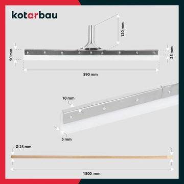 GUMA DO ZBIERANIA WODY SILIKON ŚCIĄGACZ 60CM TRZON