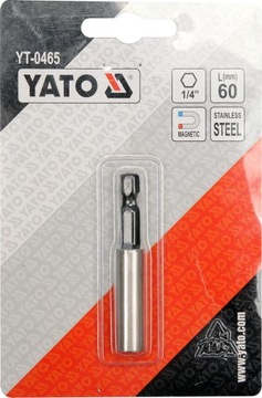 МАГНИТНЫЙ ДЕРЖАТЕЛЬ БИТ 1/4 60 мм YT-0465 YATO