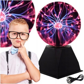 MAGICZNA KULA LAMPA EDUKACYJNA na prezent PLAZMOWA EDUKACYJNA AŻ 40CM 6 CAL