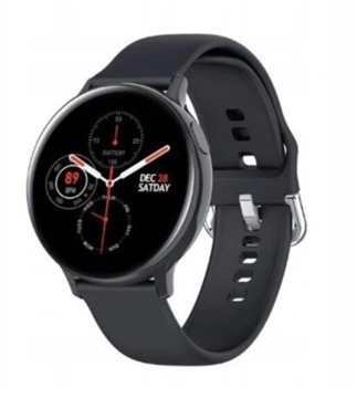 SmartWatch S20 Черные часы на металлическом браслете
