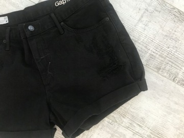 GAP___spodenki szorty JEANS CZARNE 42 32