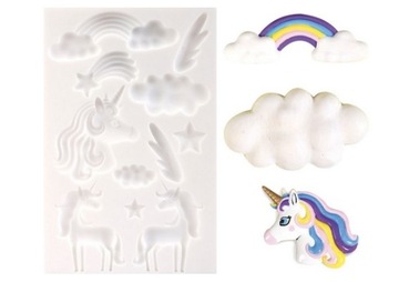 DUŻA FORMA SILIKONOWA DO MAS PLASTYCZNYCH UNICORN
