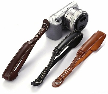 Ремешок для фотоаппарата кожаный ремешок темно-коричневый