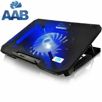 CICHA PODSTAWKA PODKŁADKA CHŁODZĄCA POD LAPTOP 15-17,3 REGULACJA NACHYLENIA
