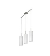 lampa wisząca,zwis 3-y punktowy Troy satyna szkło