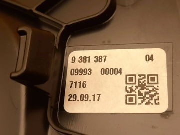 BMW 7 G11 G12 KRYT ZÁSLEPKA DESKY LEVÝ 9381387