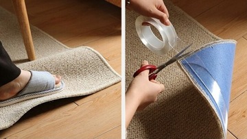 МНОГОРАЗОВАЯ ДВУСТОРОННЯЯ НАНОЛЕНТА ПРОЧНАЯ, ПРОЗРАЧНАЯ, ВОДОНЕПРОНИЦАЕМАЯ