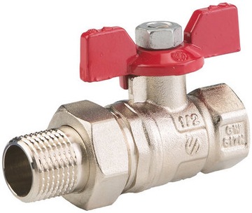 ARCO ZAWÓR KULOWY SENA Z PÓŁŚRUB. MOTYLEK 1/2