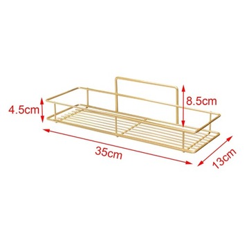 Żelazne półki na kosze naścienne Nierdzewna