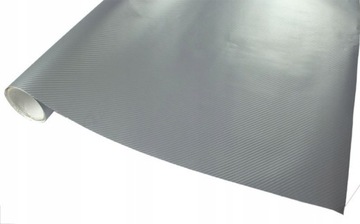 СЕРЕБРЯНАЯ УГЛЕРОДНАЯ ФОЛЬГА УГЛЕРОДНЫЙ ШПОН 3D 127см x10см