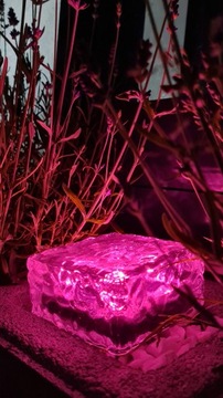 Садовый светильник SOLAR с розовым светом