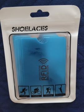 Etui Antykradzieżowe Karty Kredytowe RFID TANIO NIEBIESKIE TANIO