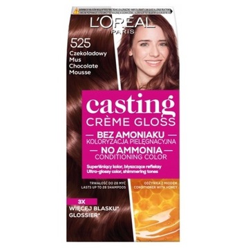 L'Oreal Paris Casting Creme Gloss farba do włosów 525 Czekoladowy Mus