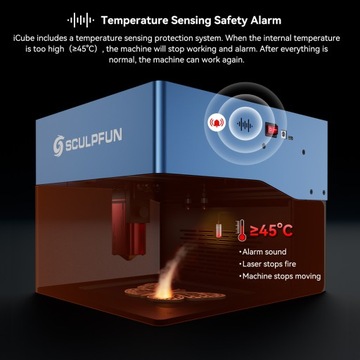 SCULPFUN iCube Pro 5W Micro Desktop лазерный гравировальный станок 10000 мм/мин