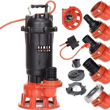 POMPA PX5000 DO WODY BRUDNEJ ŚCIEKÓW SZAMBA ROZDRABNIACZ 100%MIEDŹ ŻELIWNA