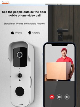 WIFI ВИДЕО ИНТЕРФОН 2MPX КАМЕРА TUYA SMART INTERCOM
