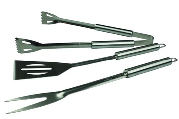 Narzędzia grill nierdzewne 3szt solidne szczypce
