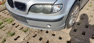 zderzak przedni przód BMW e46 lift titansilber ładny z belką sedan kombi