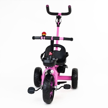 ДЕТСКИЙ ВЕЛОСИПЕД ТРЕХКОЛЕСНЫЙ С ПУШЕРОМ И РЕМНЕМ БЕЗОПАСНОСТИ